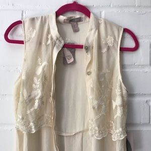 Cream Vintage western shirt
